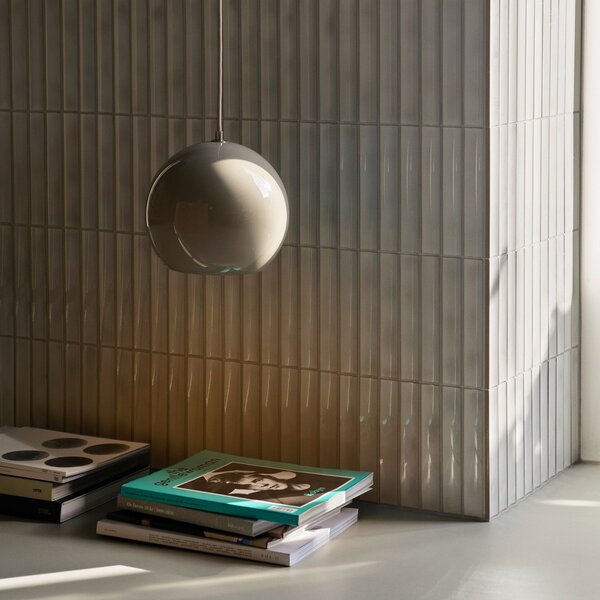Lampa Wisząca &Tradition, Topan VP6, ściemnialny, szary, salon, metal, design