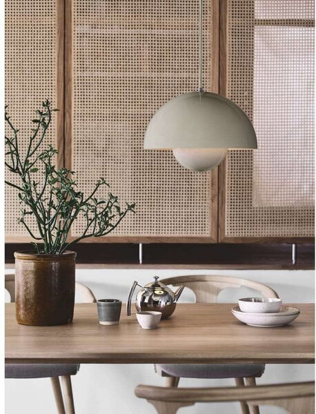 Lampa Wisząca &Tradition, Flowerpot VP7, ściemnialny, czarny, salon, metal, design