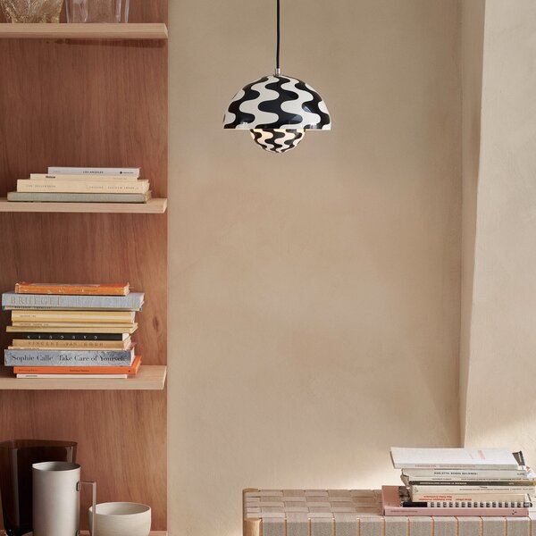 Lampa Wisząca &Tradition, Flowerpot VP1, ściemnialny, czarny, salon, metal, design