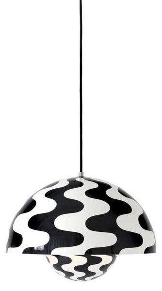 Lampa Wisząca &Tradition, Flowerpot VP7, ściemnialny, czarny, salon, metal, design
