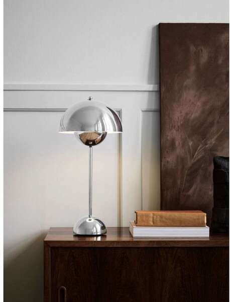 Lampa Stołowa &Tradition, Flowerpot VP3, złoty | mosiężny, salon, metal, design