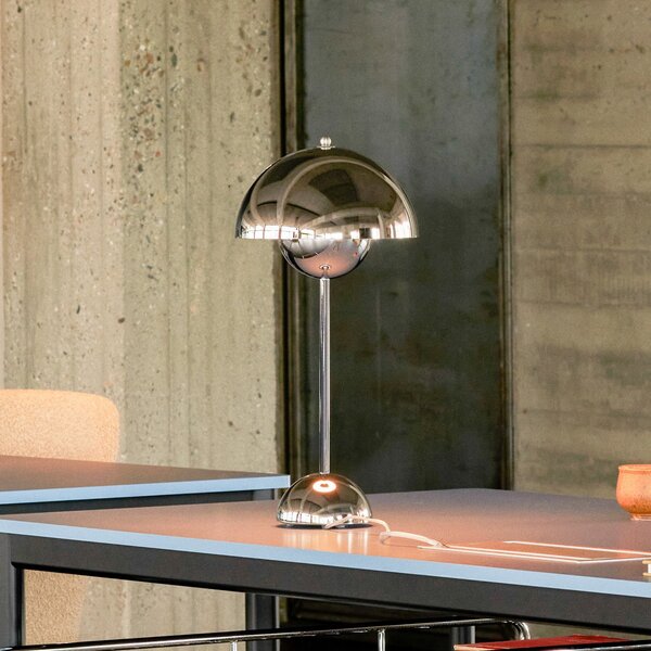 Lampa Stołowa &Tradition, Flowerpot VP3, metaliczny, salon, metal, design