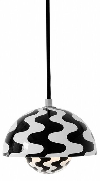 Lampa Wisząca &Tradition, Flowerpot VP10, ściemnialny, czarny, salon, metal, design