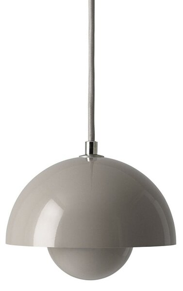 Lampa Wisząca &Tradition, Flowerpot VP10, ściemnialny, szary, salon, metal, design