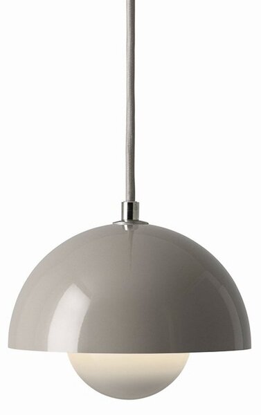 Lampa Wisząca &Tradition, Flowerpot VP10, ściemnialny, szary, salon, metal, design