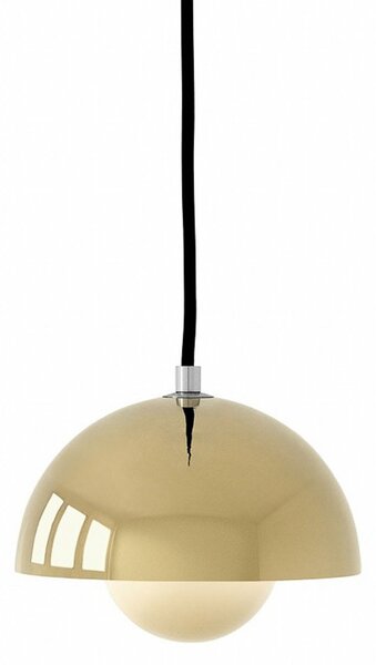 Lampa Wisząca &Tradition, Flowerpot VP10, ściemnialny, złoty | mosiężny, salon, metal, design