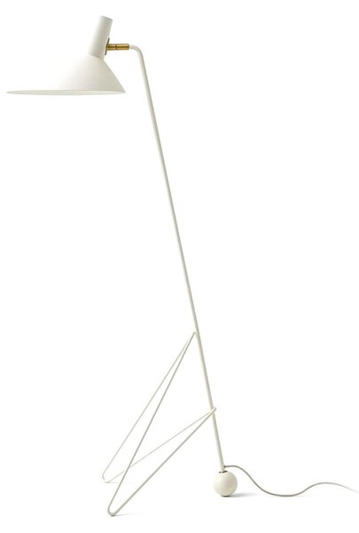 Lampa Podłogowa &Tradition, Tripod HM8, biały, salon, aluminium