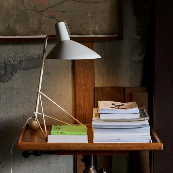 Lampa Stołowa &Tradition, Tripod HM9, biały, salon, aluminium