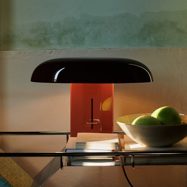 Lampa Stołowa &Tradition, Montera JH42, ściemnialny, czerwony, salon, aluminium, design