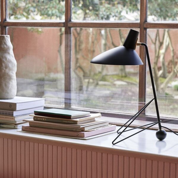 Lampa Stołowa &Tradition, Tripod HM9, czarny, salon, aluminium