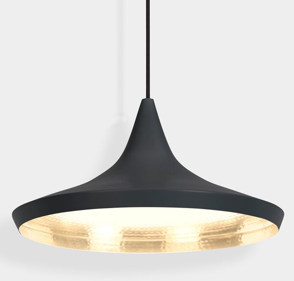 Lampa Wisząca Tom Dixon, Beat, ściemnialny, czarny, salon, mosiądz, design