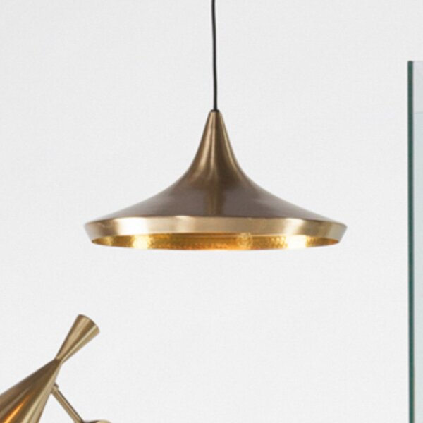 Lampa Wisząca Tom Dixon, Beat, ściemnialny, złoty | mosiężny, salon, mosiądz, design