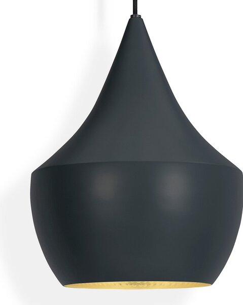 Lampa Wisząca Tom Dixon, Beat, ściemnialny, czarny, salon, mosiądz, design