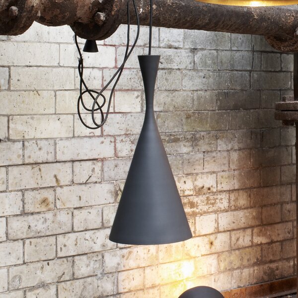Lampa Wisząca Tom Dixon, Beat, ściemnialny, czarny, salon, mosiądz, design