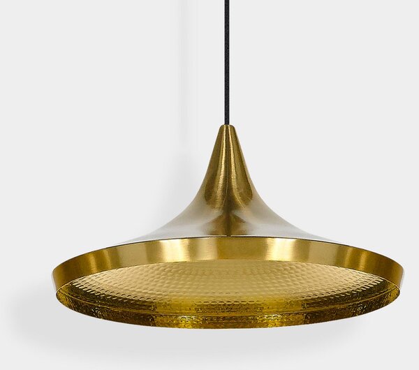 Lampa Wisząca Tom Dixon, Beat, ściemnialny, biały, salon, mosiądz, design