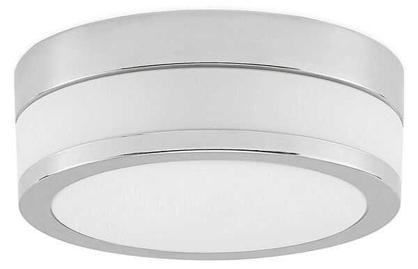 Lampa Sufitowa Lindby, Flavi, ściemnialny, metaliczny, łazienka, szkło, nowoczesny