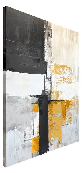 Obraz z ręcznie malowanymi elementami 70x100 cm Jade – Styler