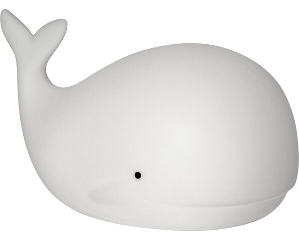 Biała lampka nocna LED dla dzieci Whale – Star Trading