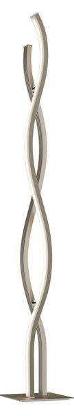 Lampa Podłogowa Lucande, Mairia, ściemnialny, metaliczny, salon, metal, nowoczesny