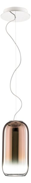 Lampa Wisząca Artemide, Gople Mini, ściemnialny, antyczny mosiądz, salon, szkło, design