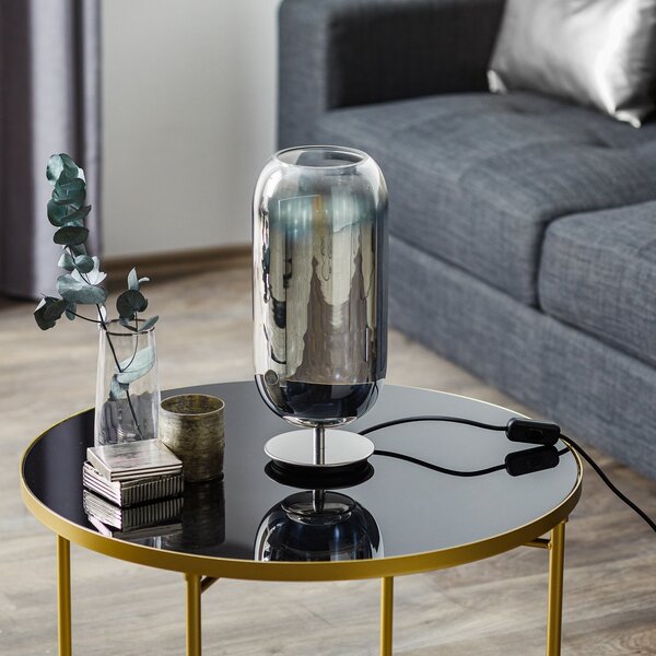 Lampa Stołowa Artemide, Gople Mini, metaliczny, salon, szkło, design