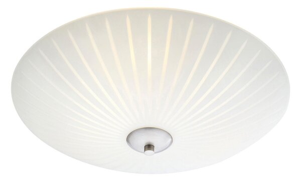 Lampa Sufitowa Markslöjd, Cut, ściemnialny, biały, salon, szkło