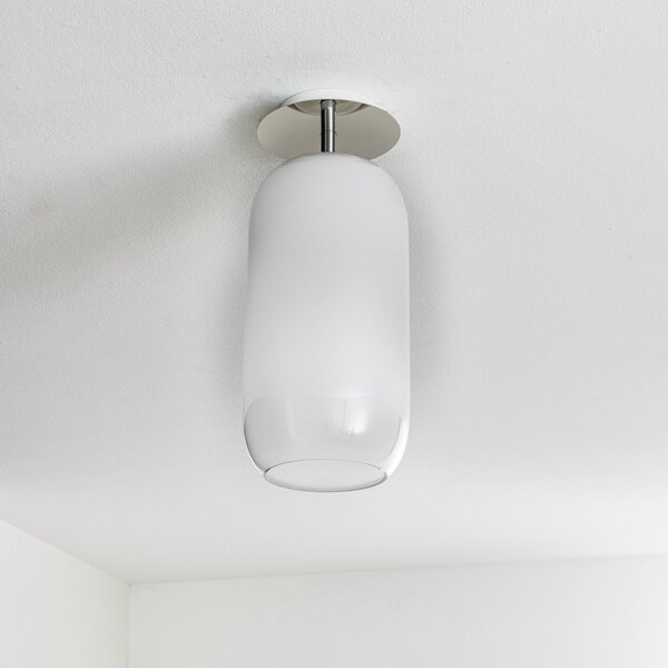 Lampa Sufitowa Artemide, Gople, ściemnialny, biały, salon, szkło, design