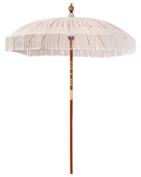 Parasol Makramowy Kremowy 190 x 190 x 260 cm