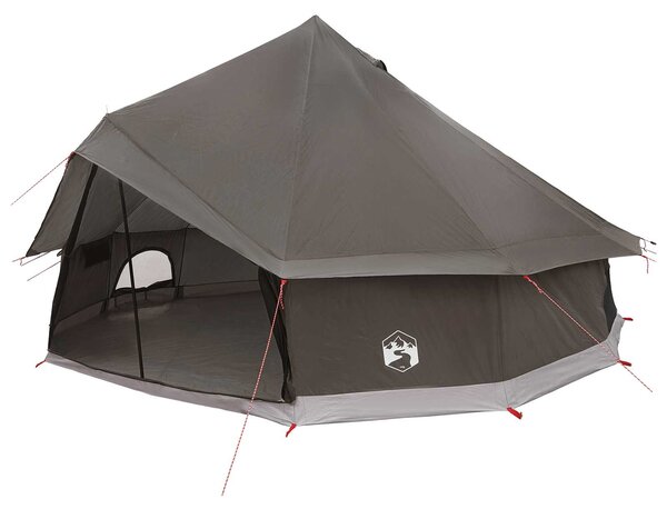 Namiot Tipi Brązowy Szary 500 x 500 x 300 cm Poliester i Stal