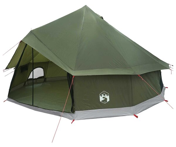 Namiot Tipi z dachem Oliwkowy zielony 400 x 400 x 250 cm