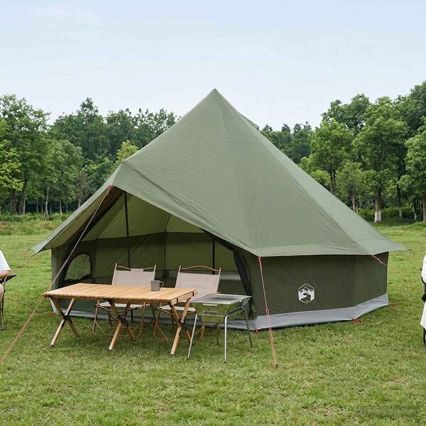 Namiot Tipi z dachem Oliwkowy zielony 500 x 500 x 300 cm