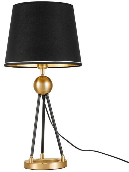 LAMPA NOCNA CZARNO-ZŁOTA BELFORTE