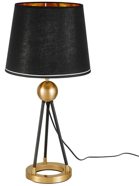 LAMPA NOCNA CZARNO-ZŁOTA BELFORTE