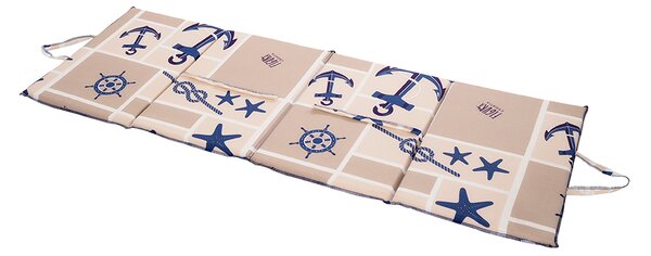 Leżak plażowy MARINE 137x49 cm, beżowy