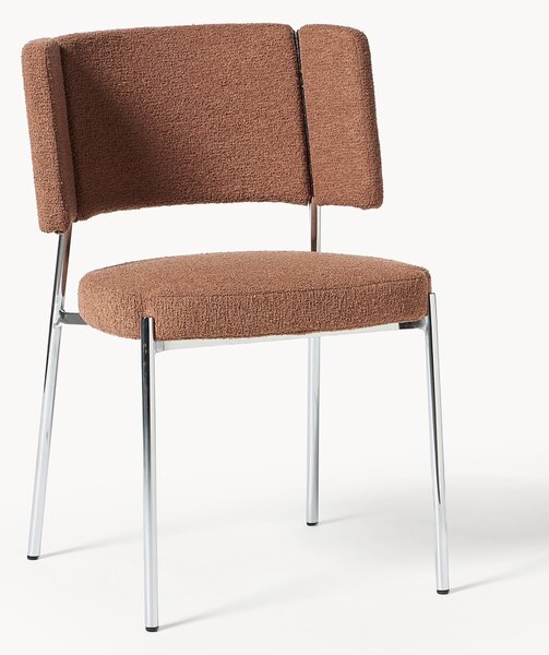 Komplet krzeseł tapicerowanych Bouclé Samantha, 2 elem