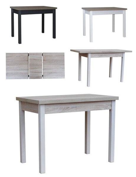 Stół 60x100/135 cm prostokątny rozkładany, blat 1,8 cm, nogi Drewniane „ Kwadratowe ” I ArtDHome