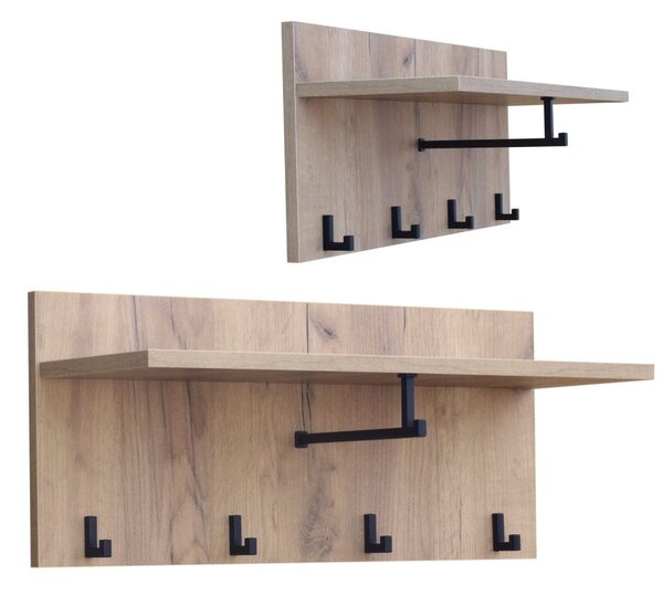 Wieszak ścienny 70 cm na ubrania, do przedpokoju | ArtD Home
