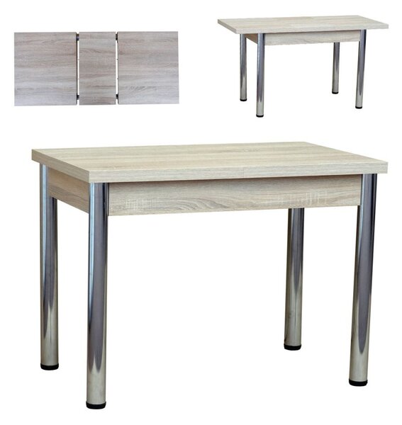 Stół 60x100/135 cm prostokątny rozkładany, blat 1,8 cm, nogi Metalowe „ Okrągłe ” I ArtDHome