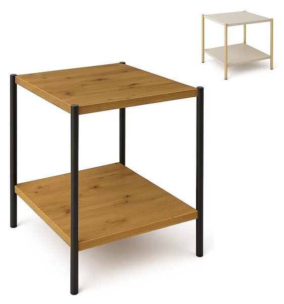 Stolik 40x40 cm kwadratowy okolicznościowy, nogi Metalowe I ArtDHome