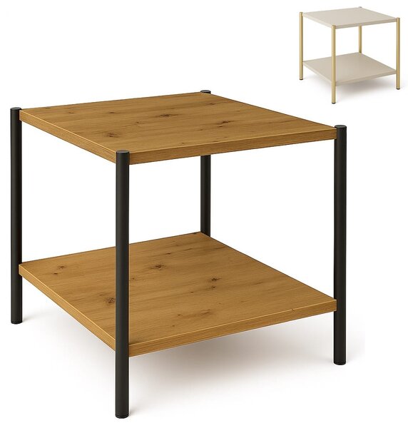 Stolik 60x60 cm kwadratowy okolicznościowy, nogi Metalowe I ArtDHome