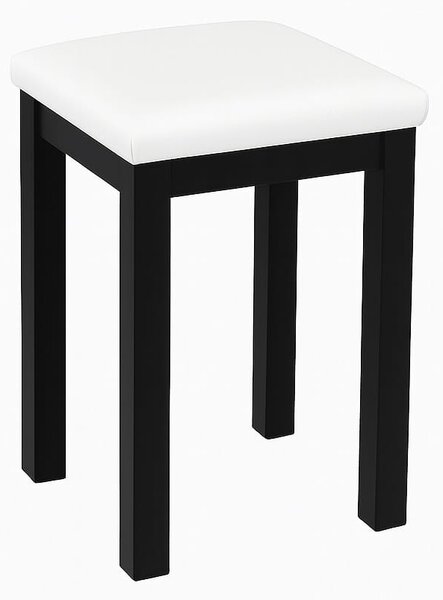 Taboret PROSTY 30 cm – grube siedzisko na drewnianych nogach | ArtD Home