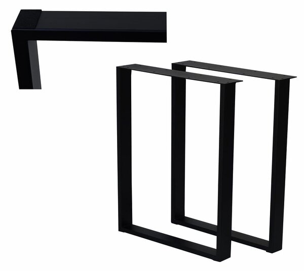 Nogi metalowe „ U ” 50 cm do Ławy, Stołu, Stolika LOFT INDUSTRIAL I ArtDHome
