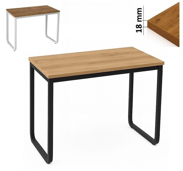 Biurko komputerowe 90 cm gamingowe LOFT I ArtDHome