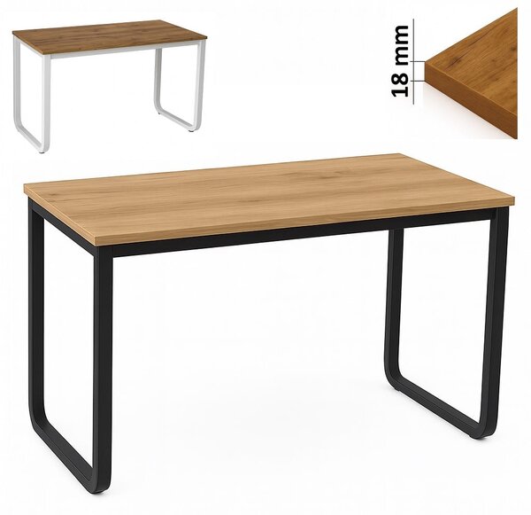 Biurko komputerowe 120 cm gamingowe LOFT I ArtDHome