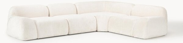 Narożna sofa modułowa (4-osobowa) Teddy-Bouclé Wolke