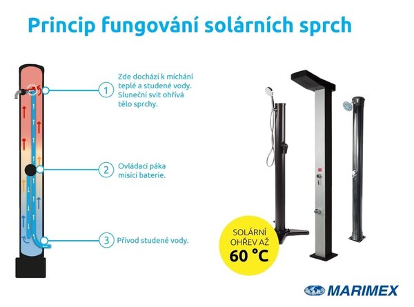 Prysznic solarny Marimex UNO 20 l STYLE zielony