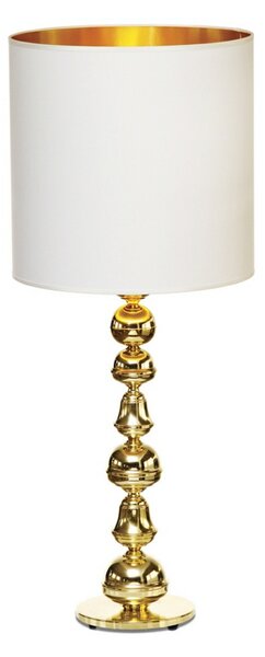 Lampa Stołowa DESIGN BY US, biały, salon, mosiądz