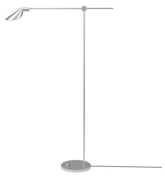 Lampa Podłogowa FRITZ HANSEN, ściemnialny, metaliczny, salon, metal