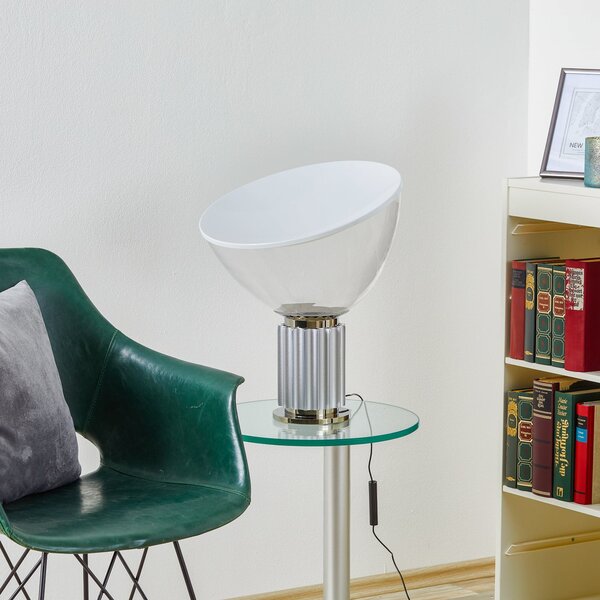 Lampa Stołowa FLOS, Taccia small, ściemnialny, transparentny, salon, metal, design