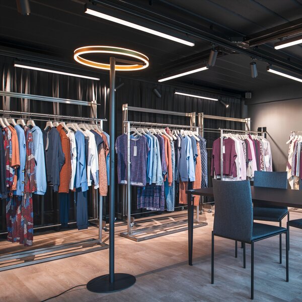 Lampa Podłogowa SLV, One Straight, ściemnialny, złoty | mosiężny, salon, metal, nowoczesny